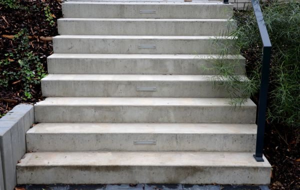 Poured Step Installation in Santa Ana